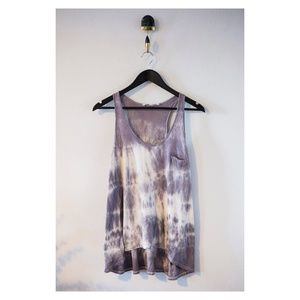 Tie Dyed Purple High Low Tank